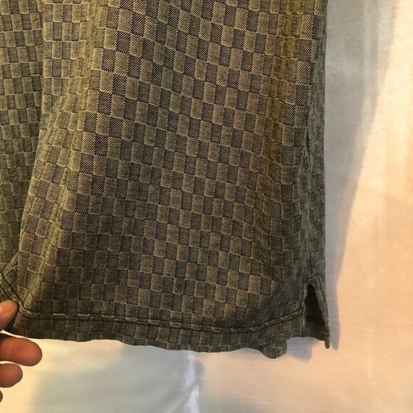 IZOD Mens  Polo Shirt Textured Greenish/Grey Lg - Picture 8 of 10